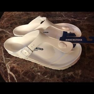 New pair of white sandals Birkenstock